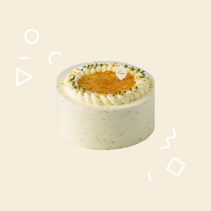 Osmanthus Rice Wine and Lychee Cake