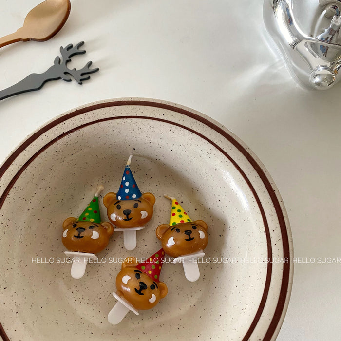 AC-Bear and Smiley Face Candles