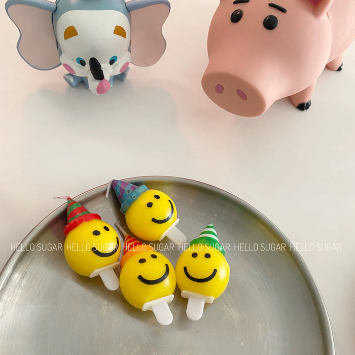 AC-Bear and Smiley Face Candles