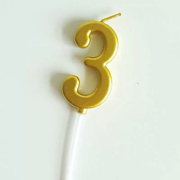 AC-0-9 Number Candle