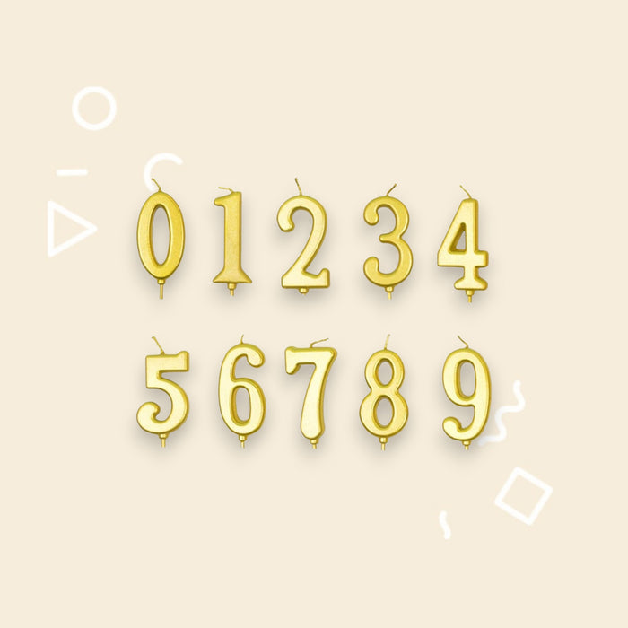 AC-0-9 Number Candle