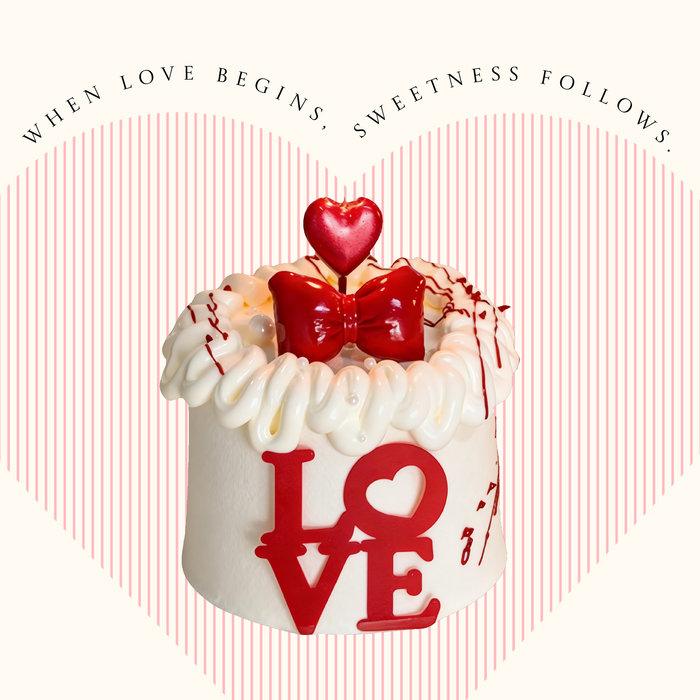 Love Bow Romance Cake 4 Inch (Pre-Order Only)