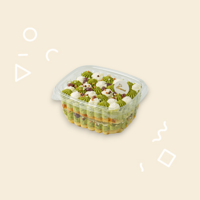 Matcha Red Beans Mochi Cake Box (London-In Stock)