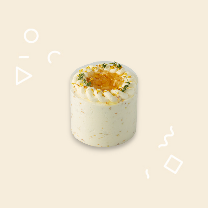 Osmanthus Rice Wine and Lychee Cake