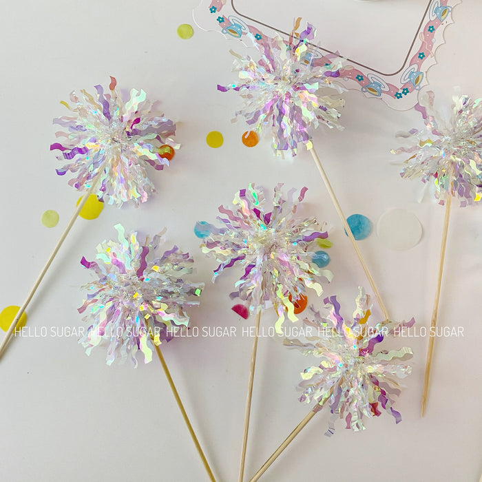 AC-Colorful Plastic Confetti Cake Decorations