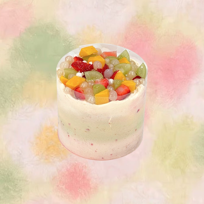 Painted Fruit Cream Cake