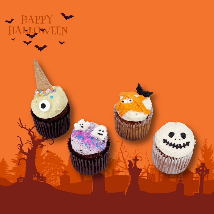 Halloween Spooky Financier cupcake gift box (Toronto-In Stock)